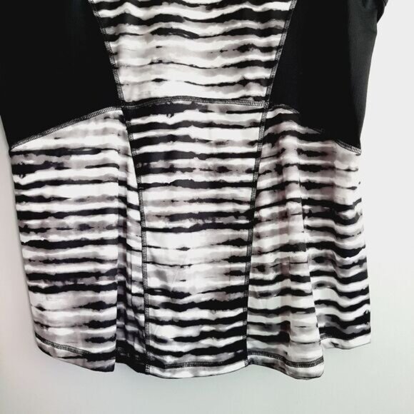 TEK GEAR | Drytek Athletic Tank Top B&W Abstract Pattern Stretch Muscle Tee 2X - Picture 8 of 11